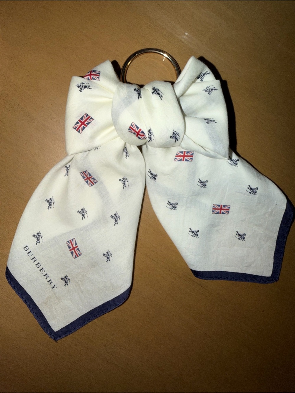 Burberry scarf bow charm
